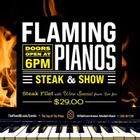 Mondays are HOT with Flaming Pianos