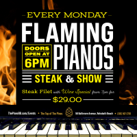 Flaming Piano's: Prime Rib and Show! 